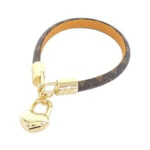 Louis Vuitton Monogram Bracelet Cles Adjustable Lock Marron